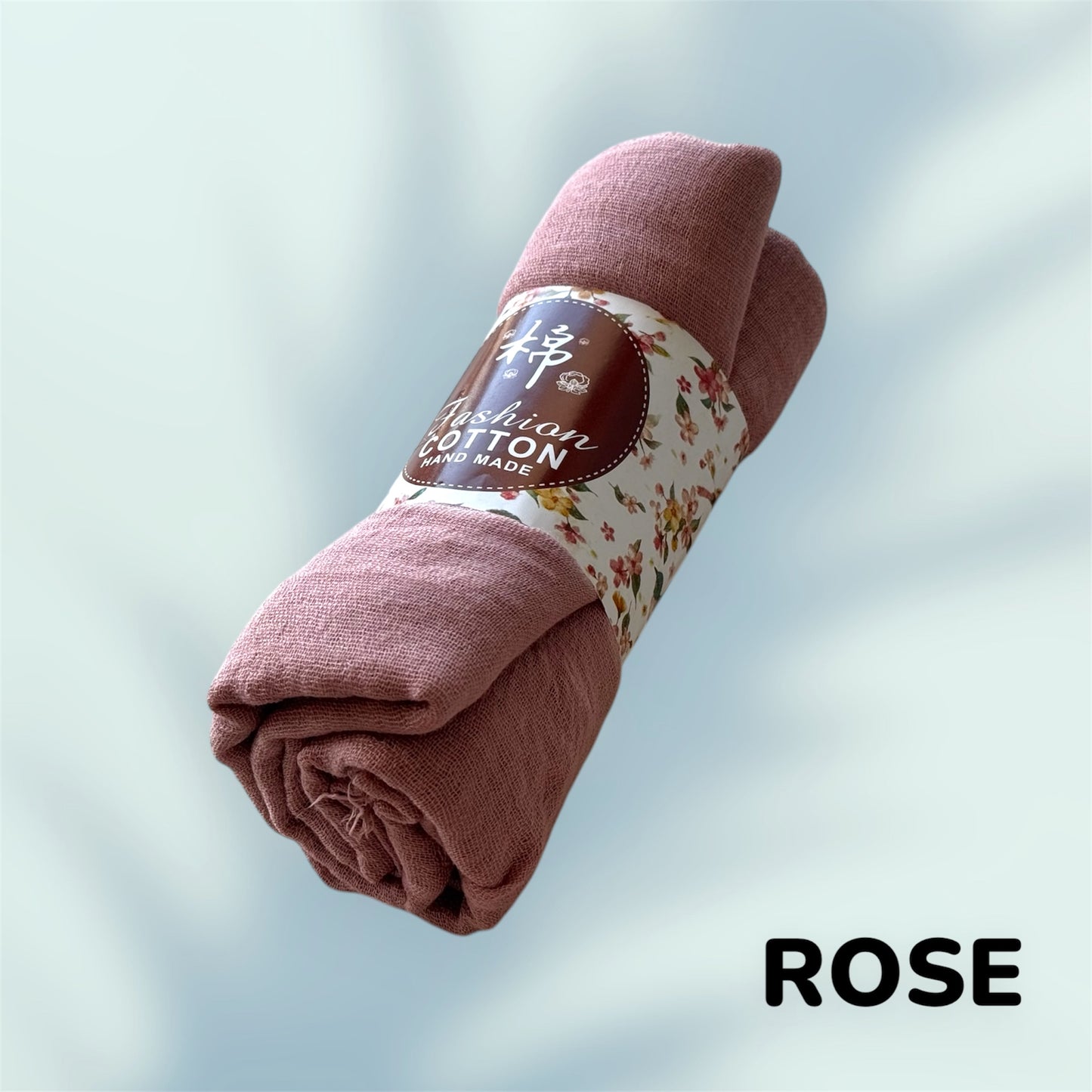 Crinkle Cotton Hijab: Solid Color Wrinkle Scarf