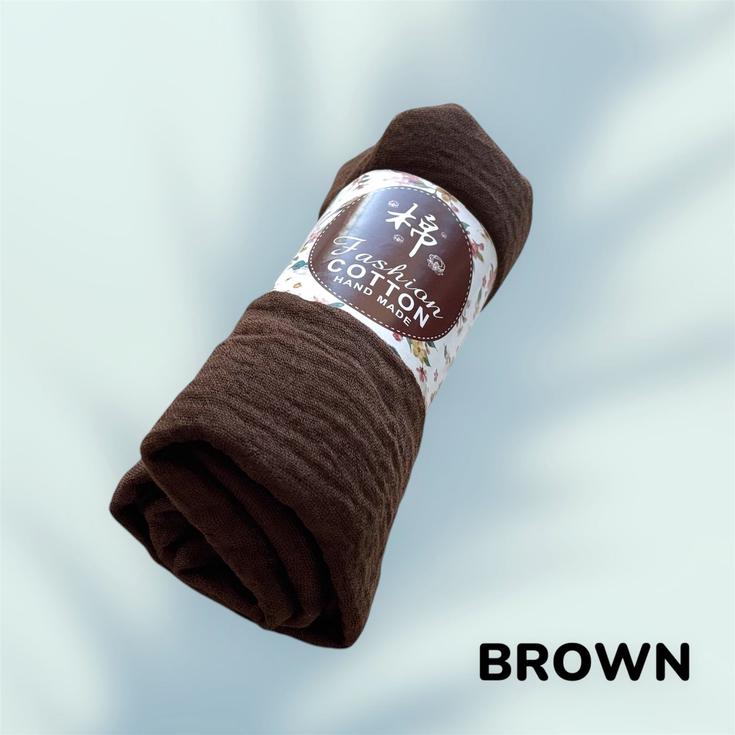 Crinkle Cotton Hijab: Solid Color Wrinkle Scarf