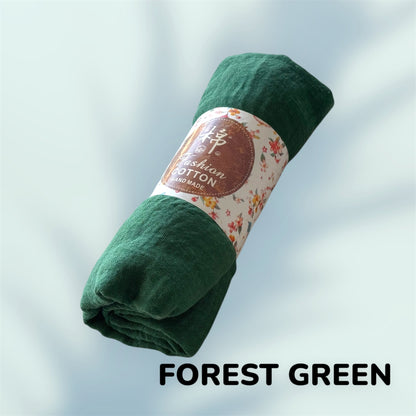 Crinkle Cotton Hijab: Solid Color Wrinkle Scarf