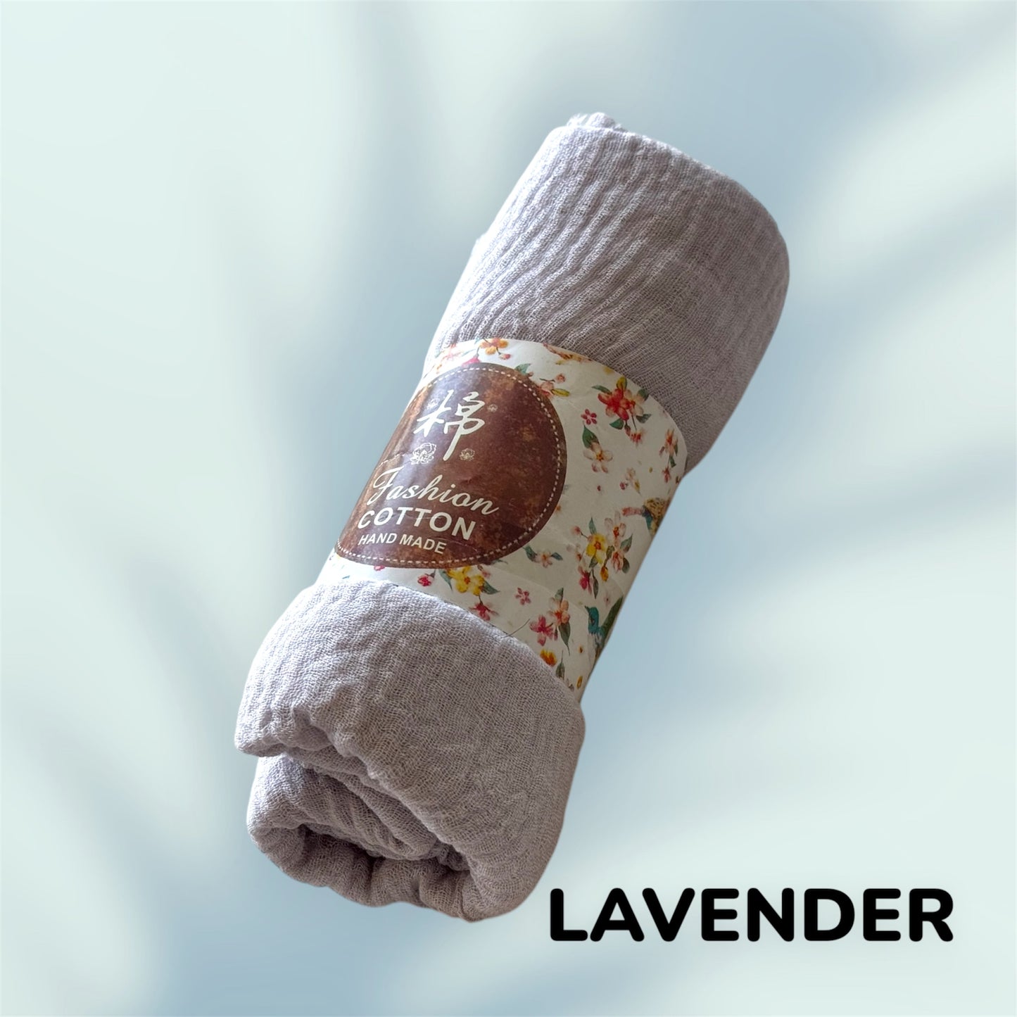 Crinkle Cotton Hijab: Solid Color Wrinkle Scarf